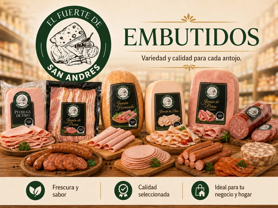 Composición ilustrativa de carnes frías y embutidos.